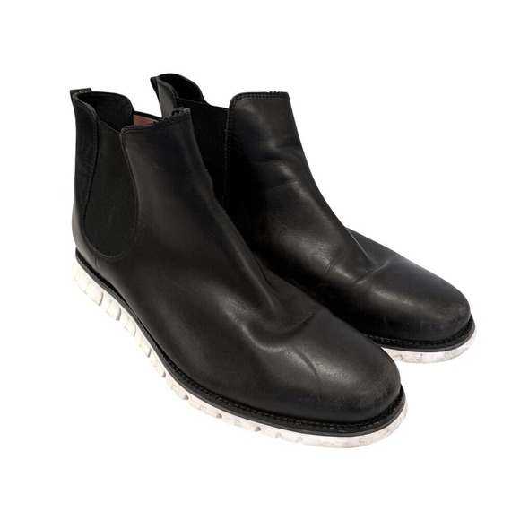 Cole Haan Other - Cole Haan Zerøgrand Waterproof Chelsea Boots Men's 13 Black Leather‎ Workwear